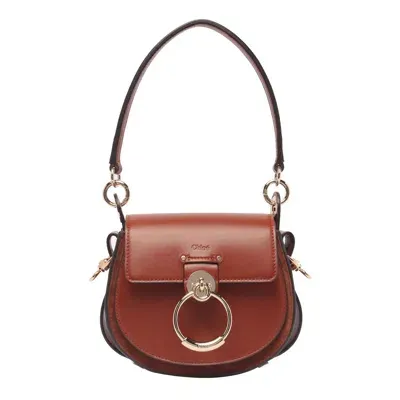 Chloé Small Tess Handbag In Brown