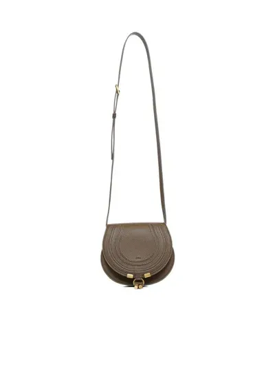 Chloé Shoulder Bag In Dark Khaki