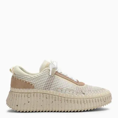 Chloé Nama Sneaker In Cream