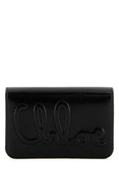 Chloé Black Leather Wallet