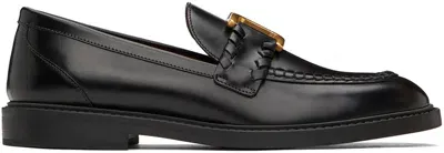 Chloé Black Marcie Loafers In 001 Black