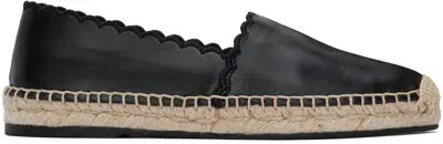 Chloé Black Pary Espadrilles In 001 Black