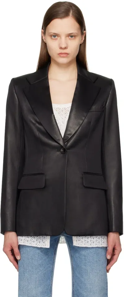 Chloé Black Single-button Blazer In 001 Black