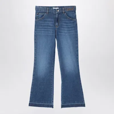 Chloé Kids' Blue Washed Denim Jeans