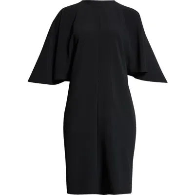 Chloé Ro20 Midi Dress Viscose Crepe Jersey In Black