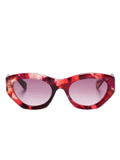 Chloé Cat-eye Sunglasses In 红色