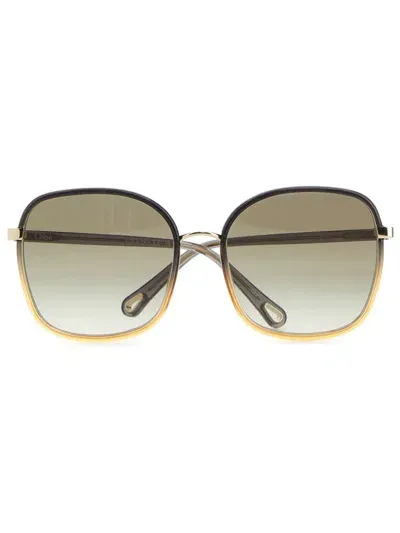 Chloé Ch00315 Square-frame Sunglasses In 灰色