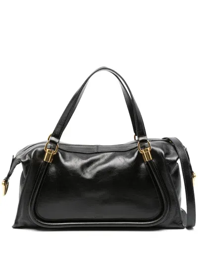 Chloé Double Carry Bag In Black