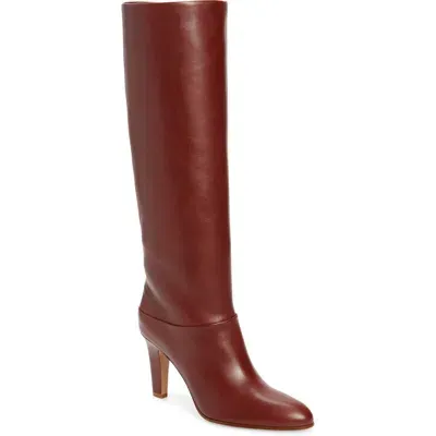 Chloé Eve Leather Over-the-knee Boots In Brown