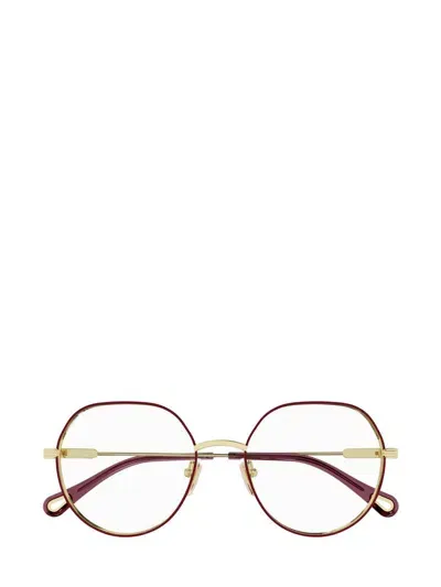 Chloé Eyeglasses In Gold