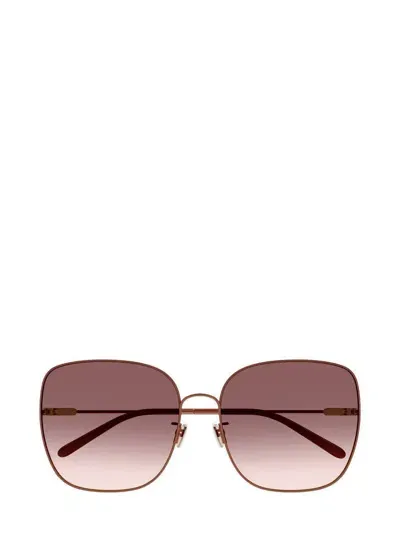 Chloé Eyewear Butterfly Frame Sunglasses In Pink