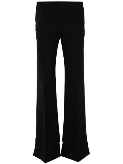 Chloé High-waist Flared Trousers In 001 - Black