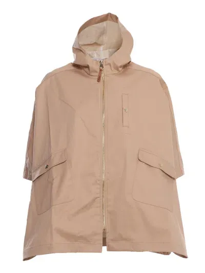 Chloé Kids' Hooded Beige Cape