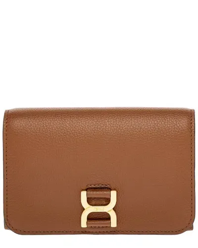 Chloé Marcie Medium Compact Wallet In Brown