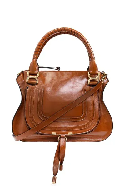 Chloé ‘marcie Small' Shoulder Bag In Brown