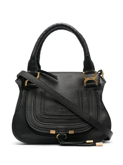 Chloé Marcie Versatile Shoulder Bag In Black