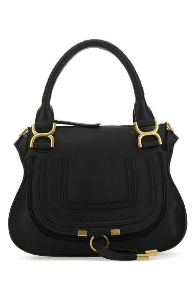 Chloé Marcie Small Tote Bag In Black