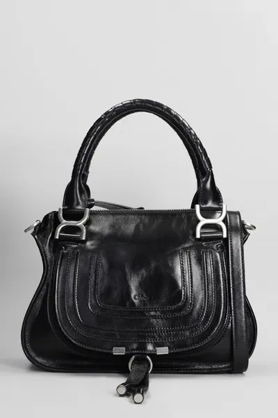 Chloé Mercie Shoulder Bag In Black Leather