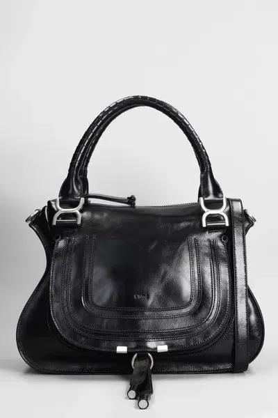 Chloé Mercie Shoulder Bag In Black Leather