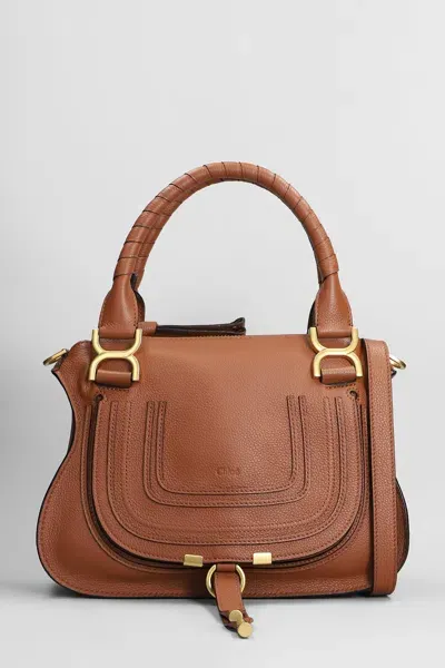 Chloé Mercie Shoulder Bag In Brown Leather