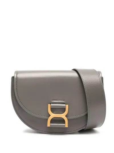 Chloé Mini Marcie Crossbody Bag In Grey