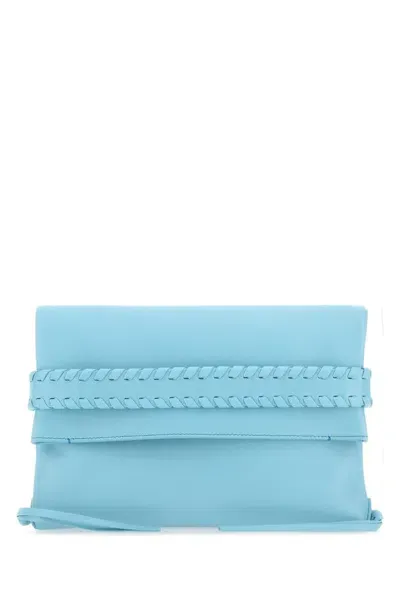 Chloé Mony Clutch Bag In Blue