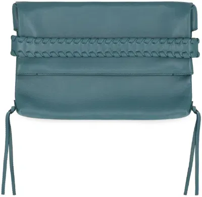 Chloé Mony Foldover Clutch Bag In Green