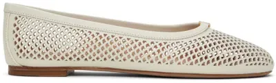 Chloé Off-white Marcie Ballerina Flats In 122 Eggshell