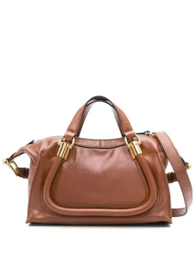 Chloé Paraty 24 Shoulder Bag In Brown