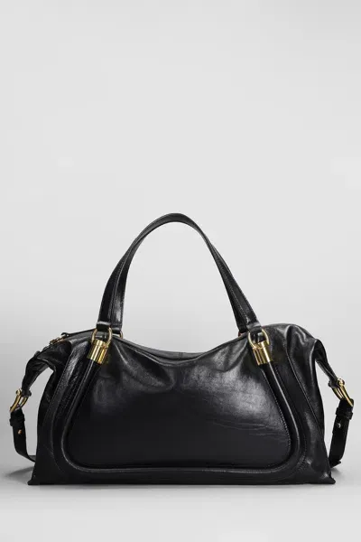 Chloé Paraty 24 Shoulder Bag In Black Leather