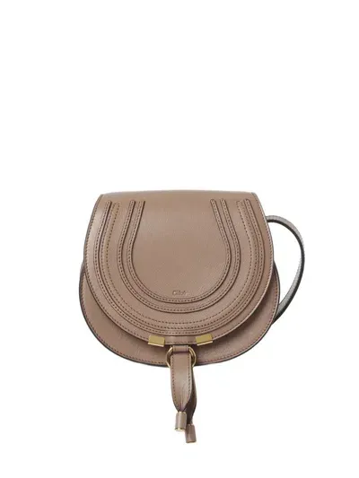 Chloé Women's Small Marcie Saddle Bag In Pink & Purple