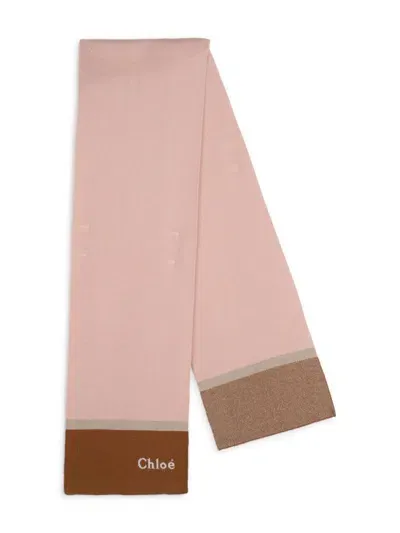 Chloé Scarf In Pink & Purple