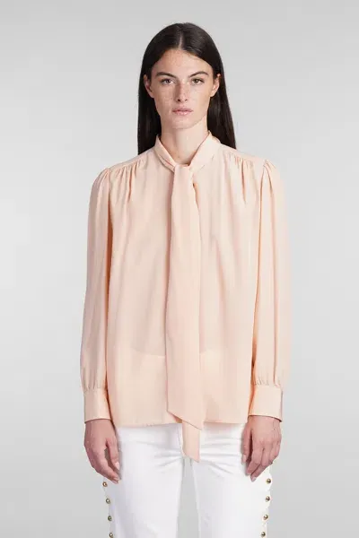 Chloé Shirt In Rose-pink Silk