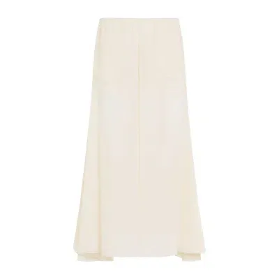 Chloé Silk Pants In White