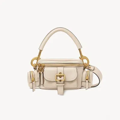 Chloé Petit Sac Camera Bag En Cuir Souple Femme Beige Taille Onesize 100% Bubalus Bubalis, Farmed, Coo Ita