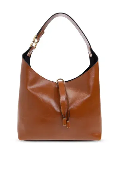 Chloé Small Marcie Shoulder Bag In Brown