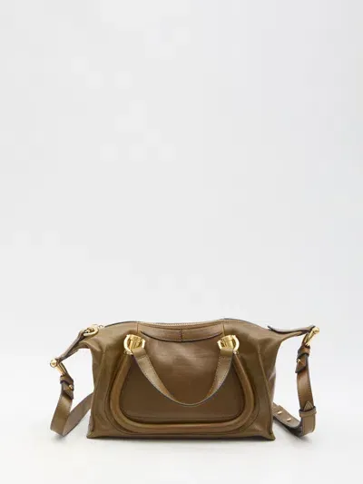 Chloé Small Paraty 24 Bag In Brown