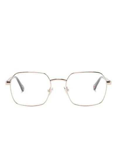 Chloé Brille Mit Eckigem Gestell In Gold