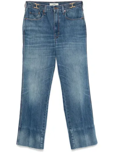 Chloé Straight-leg Cropped Jeans In Blue