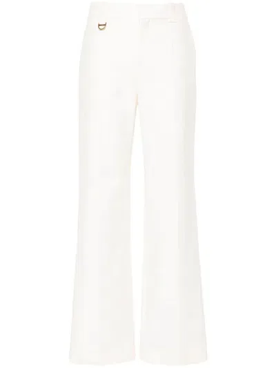 Chloé Straight-leg Trousers In White