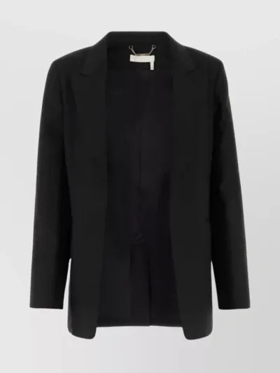 Chloé Single-breasted Blazer Jacket In Black