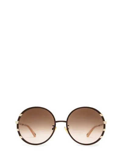 Chloé Eyewear Round Frame Sunglasses In Multi