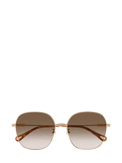 Chloé Sunglasses In Gold