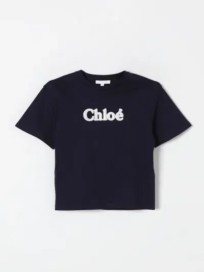 Chloé T-shirt  Kids Color Blue In Blau