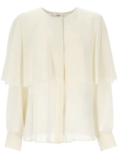 Chloé Chloè T-shirts And Polos In Pristine White