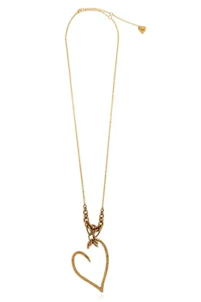 Chloé The  Encoeur Long Necklace In Gold