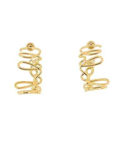 Chloé The  Iconic Hoop Earrings In Gold