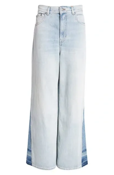 Chloé Dp00 Denim Wide Jeans In Blue