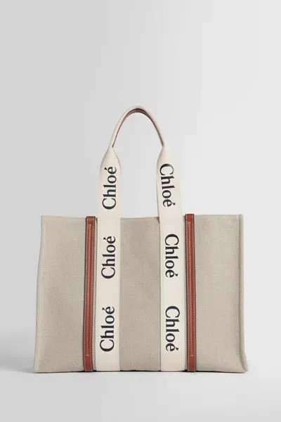 Chloé Tote Bags In Beige