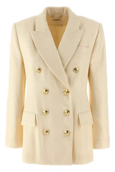 Chloé Tailored Double-breasted Blazer Jackets White